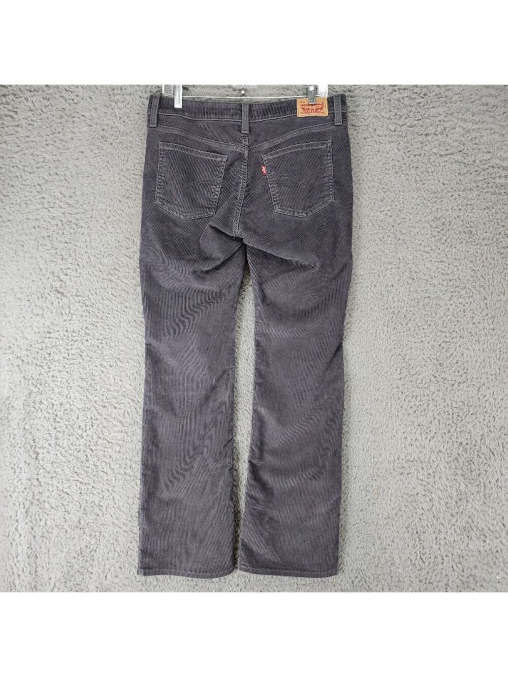 Levi's Jeans Womens 30 Gray Corduroy Stretch Superlow Boot *Read*
